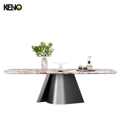 Marble Dining Table Wholesale Home Furniture Set with Competitive Factory Price