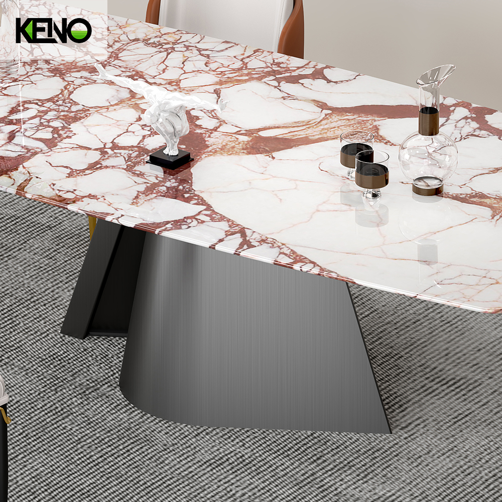 Marble Dining Table Wholesale Home Furniture Set with Competitive Factory Price