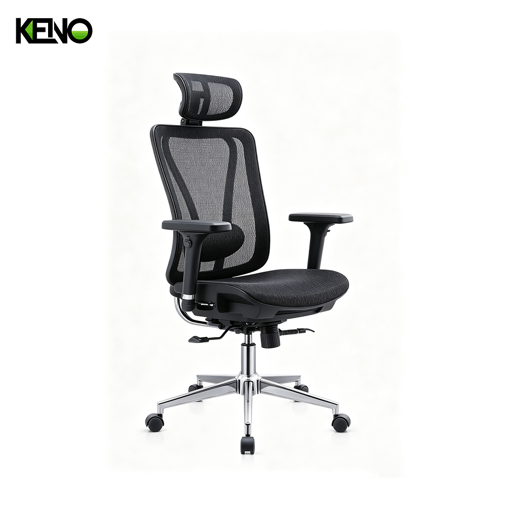 KENO Luxury Office Chair Furniture with Ergonomic Mesh Back and High Backrest