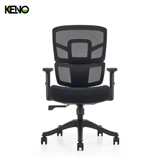 KENO Ergonomic Mesh Office Chair with Headrest and Adjustable Armrests