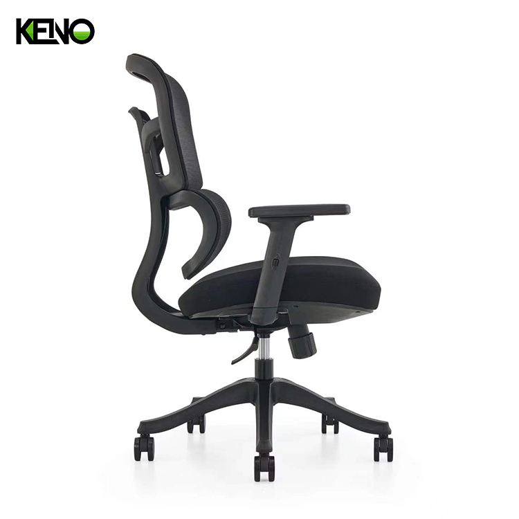 KENO Ergonomic Mesh Office Chair with Headrest and Adjustable Armrests