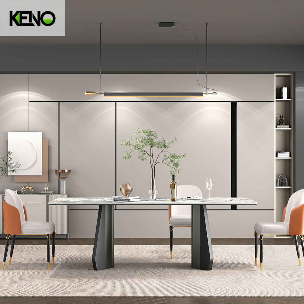 KENO Modern Custom Sintered Stone Dining Table Durable Home Furniture