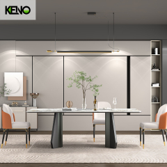 KENO Modern Custom Sintered Stone Dining Table Durable Home Furniture