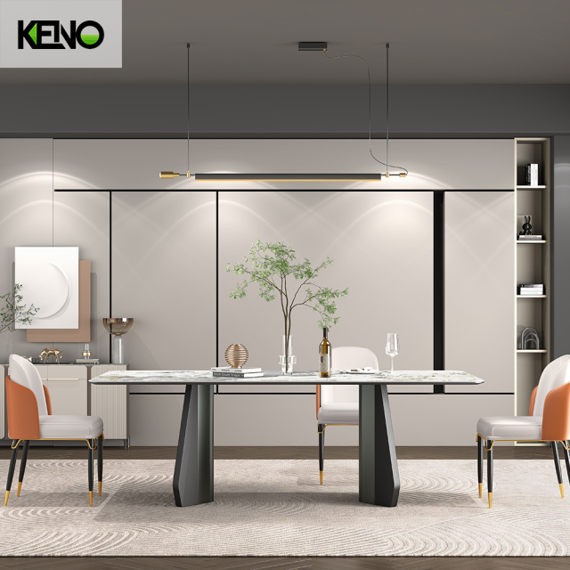 KENO Modern Custom Sintered Stone Dining Table Durable Home Furniture