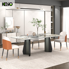 KENO Modern Custom Sintered Stone Dining Table Durable Home Furniture