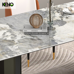 KENO Modern Custom Sintered Stone Dining Table Durable Home Furniture