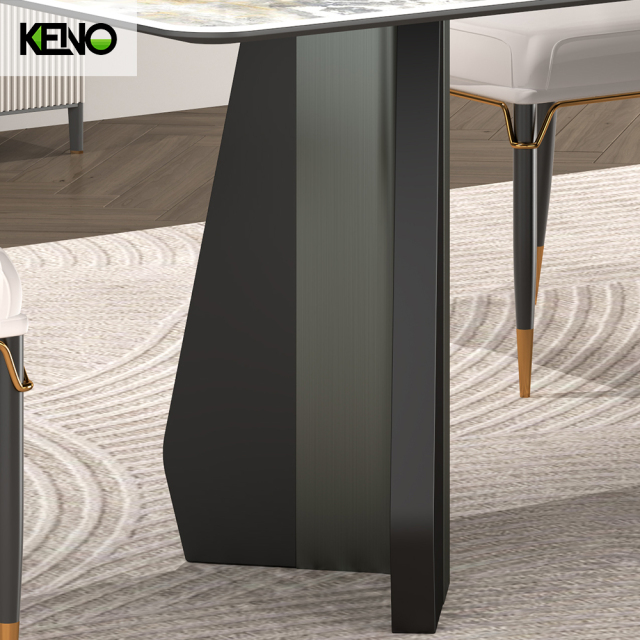 KENO Modern Custom Sintered Stone Dining Table Durable Home Furniture
