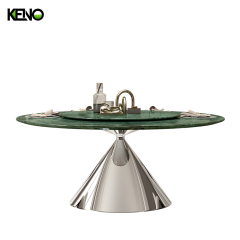 KENO Luxury Round Marble Top Dining Table Furniture