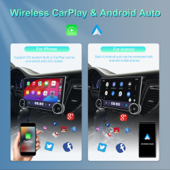 10.1 Inch Universal Android Audio GPS Car Radio Double Knob 2K Diamond CarPlay Screen DSP Mirror Link Car Dashboard Stereo