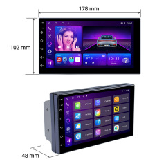 7" Double Din Car Stereo Android Car Radio Autoradio Carplay Android Auto GPS WIFI BT FM RDS Support AHD Camera