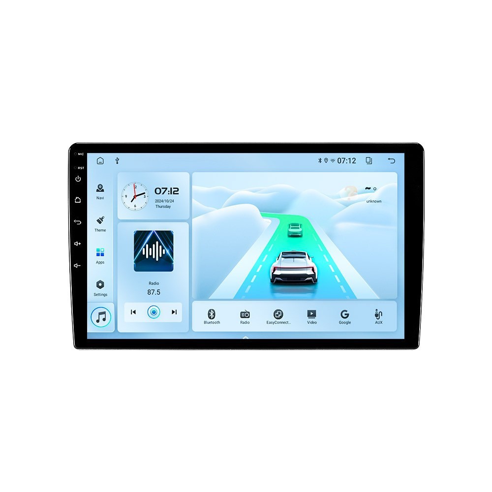 9inch Car Auto Android Radio 2+32 Carplay BT5.0 WiFi GPS T100 Android12 Large Screen Navigation Multimedia Player