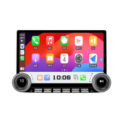 11.8 Inch Dual Knob Universal Android Audio GPS Car Radio Double Knob 2K Diamond CarPlay Screen DSP Mirror Link Car Dashboard Stereo
