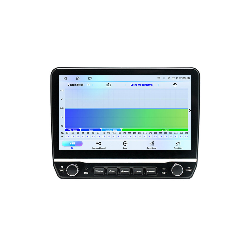 10.2 Inch Dual Knob Android Car Multimedia Player Screen RGB OLED Screen DSP GPS CarPlay Portable Touch Car Radio