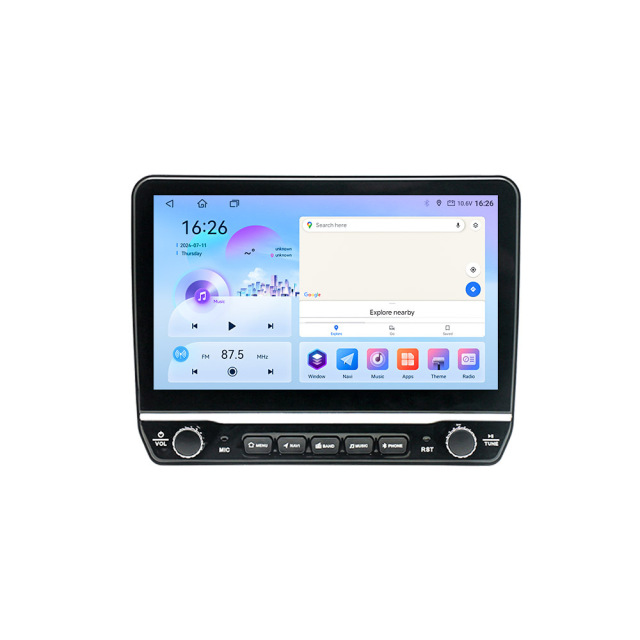 10.2 Inch Dual Knob Android Car Multimedia Player Screen RGB OLED Screen DSP GPS CarPlay Portable Touch Car Radio