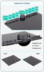 13-inch High-end Universal Car Navigation System with an Octa-core Processor Supporting 360-degree Panoramic Imaging Camera