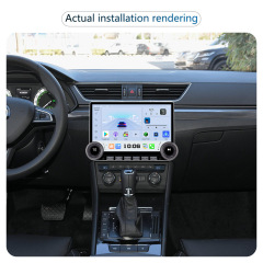 11.8 Inch Dual Knob Universal Android Audio GPS Car Radio Double Knob 2K Diamond CarPlay Screen DSP Mirror Link Car Dashboard Stereo