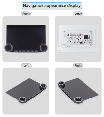 11.8 Inch Dual Knob Universal Android Audio GPS Car Radio Double Knob 2K Diamond CarPlay Screen DSP Mirror Link Car Dashboard Stereo