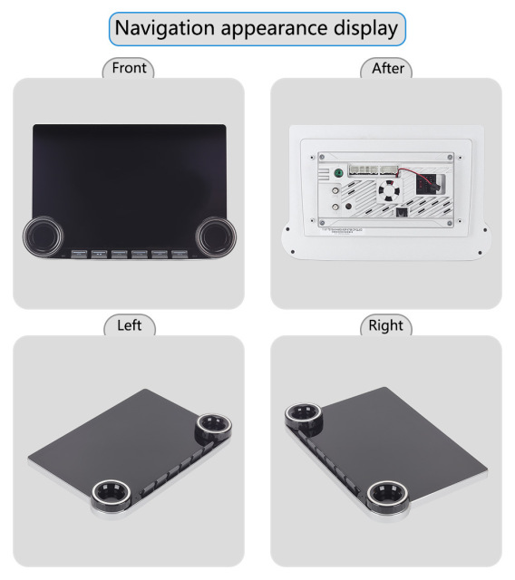 11.8 Inch Dual Knob Universal Android Audio GPS Car Radio Double Knob 2K Diamond CarPlay Screen DSP Mirror Link Car Dashboard Stereo