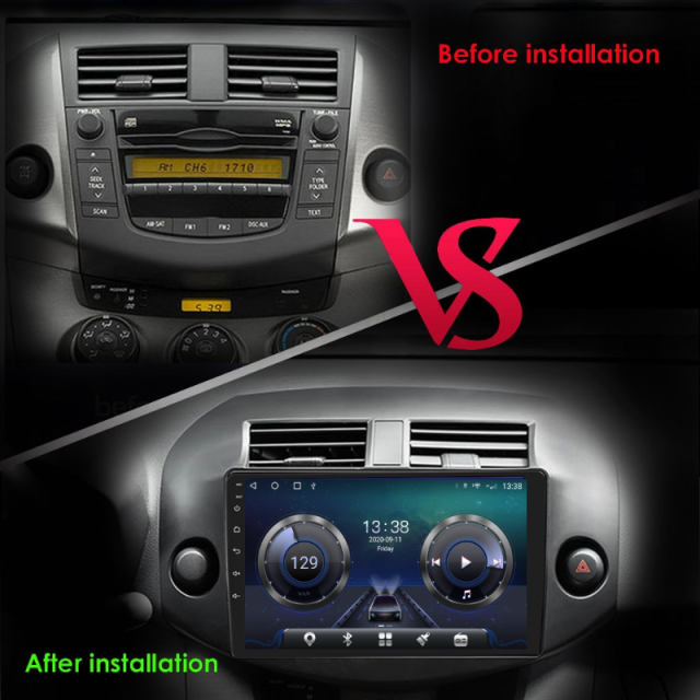 10.1 Inch IPS Dashboard Placement and Built-in GPS Combination Android Car DVD Video Audio Radio Player for Toyota RAV4 2007-2011