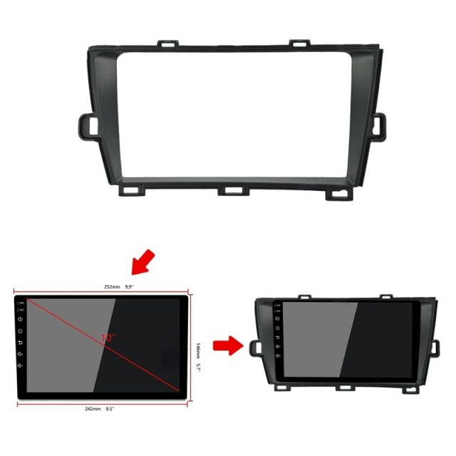 Android Car Radio 9 Inch Autoradio Car Stereo Gps Navigation Wifi Bt Fm Phone Link for Toyota Prius 2009-2015