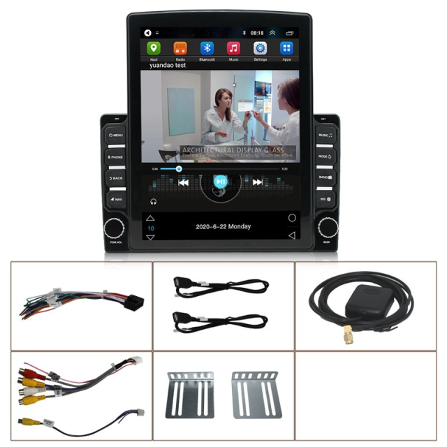 9.7'' Tesla Style Screen 2 Din Android Car Radio Vertical IPS Touch Screen GPS Navigation MP5 Car DVD Player Car Multimedia Carplay