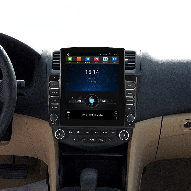 9.7 Inch Vertical Tesla Touch Screen Car Radio Stereo Video for Honda Accord 7 2003 2004 2005 2006 2007 2008 GPS Navigation Carplay 4G