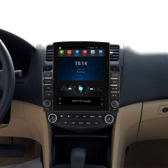 9.7 Inch Vertical Tesla Touch Screen Car Radio Stereo Video for Honda Accord 7 2003 2004 2005 2006 2007 2008 GPS Navigation Carplay 4G