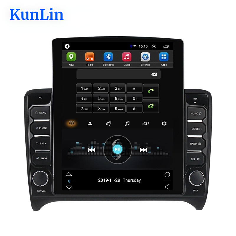 Factory Price 9.7 Inch Android 13 Car Auto Radio Carplay Screen Multimedia for Audi TT 2006-2012 With Touch Gps Navigation