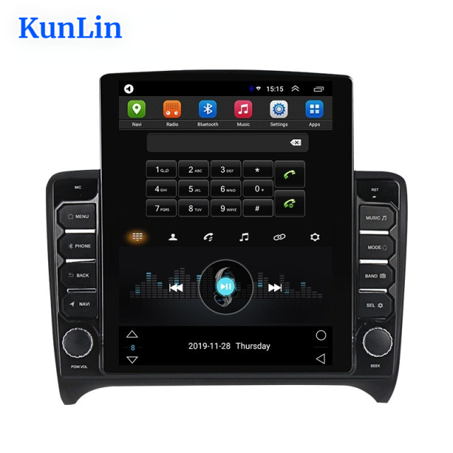 Factory Price 9.7 Inch Android 13 Car Auto Radio Carplay Screen Multimedia for Audi TT 2006-2012 With Touch Gps Navigation