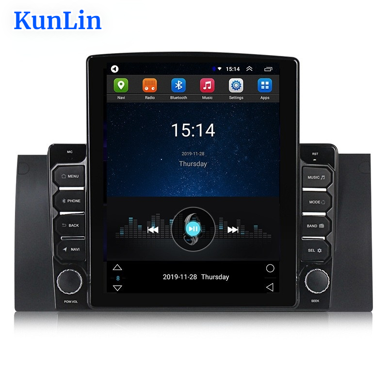 9.7 Inch Dvd Car Radio Stereo Android Touch Screen Multimedia Player Carplay for BMW Series 5 E39 1997-2005 X5 E53 1999-2006