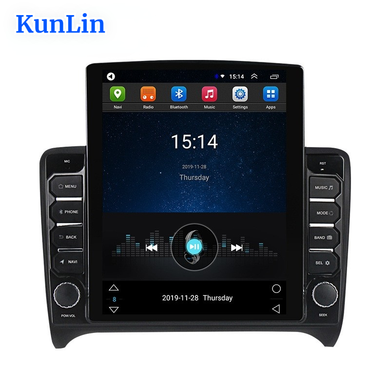 Factory Price 9.7 Inch Android 13 Car Auto Radio Carplay Screen Multimedia for Audi TT 2006-2012 With Touch Gps Navigation