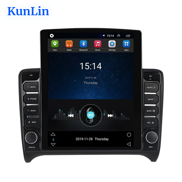 Factory Price 9.7 Inch Android 13 Car Auto Radio Carplay Screen Multimedia for Audi TT 2006-2012 With Touch Gps Navigation