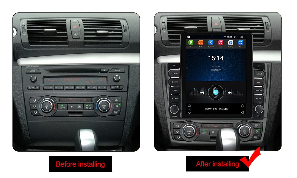 9.7 Inches Screen Android 13.0 Car Radio Head Unit for BMW 1 Series E87 2008-2012 Car Audio Stereo with 4 Core 4g+64gb