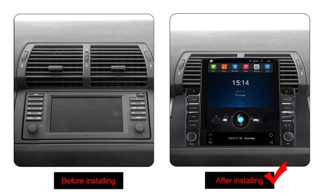 9.7 Inch Dvd Car Radio Stereo Android Touch Screen Multimedia Player Carplay for BMW Series 5 E39 1997-2005 X5 E53 1999-2006