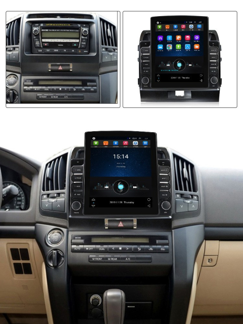 9.7inch Vertical Screen Car Music Stereo for Toyota Land Cruiser 200 2007-2015 Android Radio Gps Navigation Multimedia Video Player