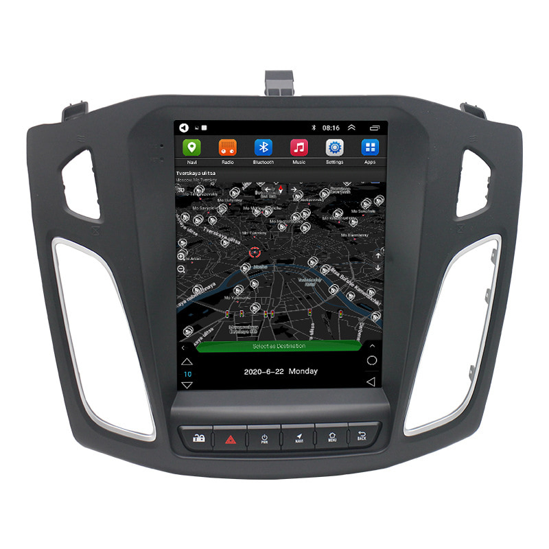 9.7'' Touch Screen Android Car Radio Tesla Style 4G Carplay DSP RDS Amplifier for Ford Focus 2012-2018