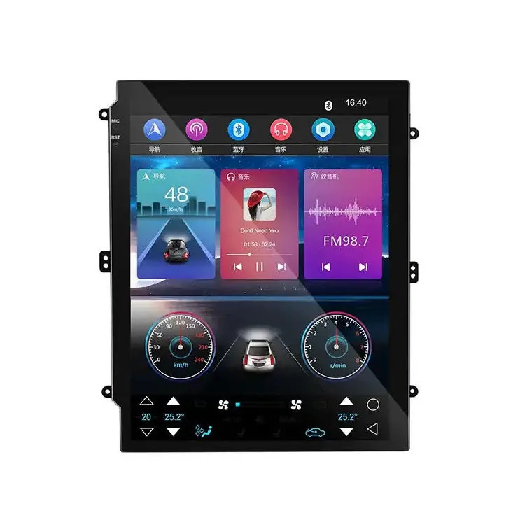 9.7 Inch Universal 2 DIN Tesla Style Android 13 Autoradio Carplay Car Radio 2+32GB Auto Stereo Video Player GPS Navigation