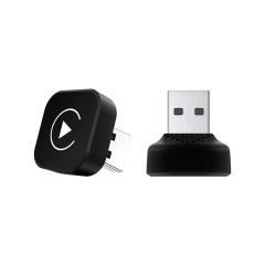 2025 Wholesale Car Android Auto Box Mini Carplay USB 2 in 1 Wireless CarPlay & Android Auto Adapter