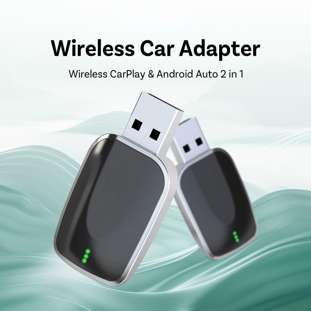 New Arrival Mini Smart Box Wireless Adapter with Carplay and Android Auto Adapter Wireless Carplay Dongle for Cars Media Plug & Play