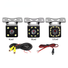 4 LED 8LED 12LED Car Universal Rear View Camera Waterproof Night Vision 170 Wide Angle Reverse Parking Car Reverse Aid
