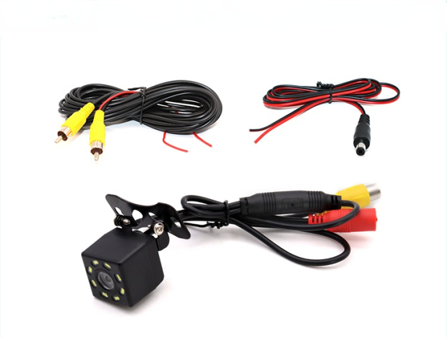 4 LED 8LED 12LED Car Universal Rear View Camera Waterproof Night Vision 170 Wide Angle Reverse Parking Car Reverse Aid