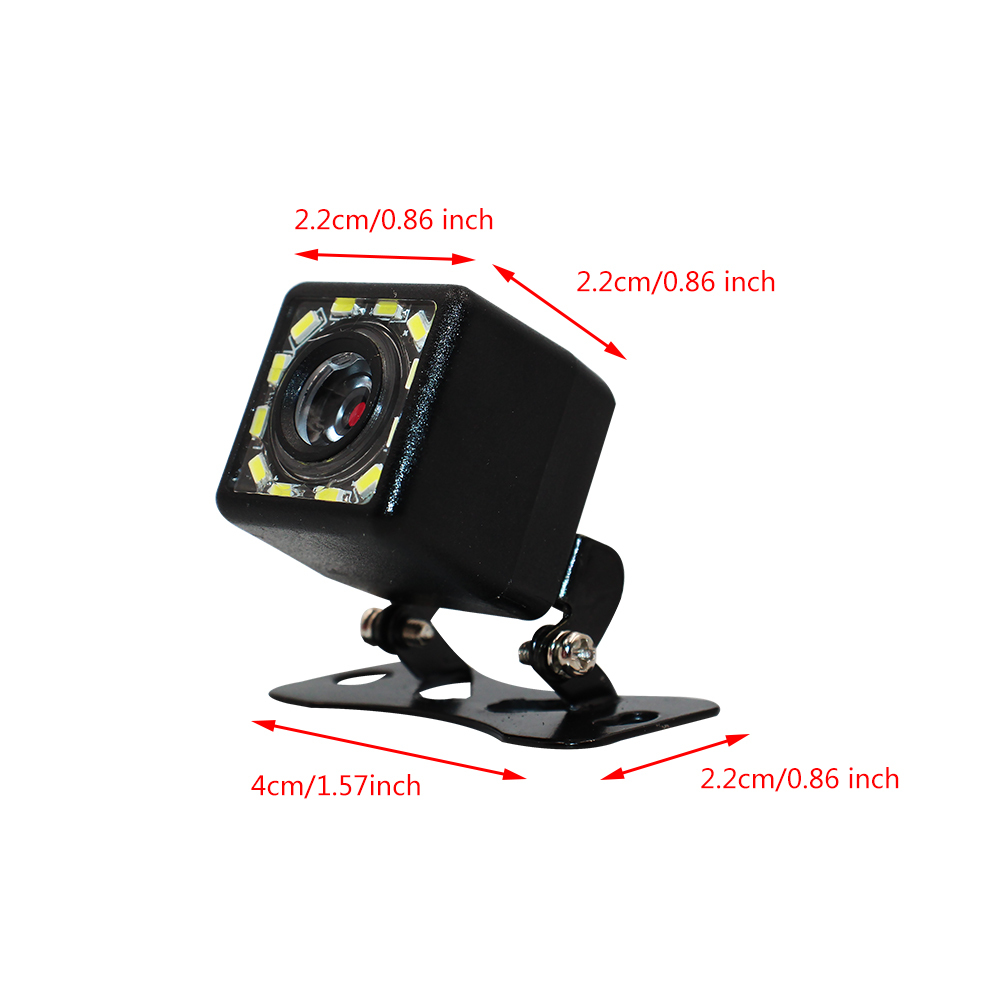 4 LED 8LED 12LED Car Universal Rear View Camera Waterproof Night Vision 170 Wide Angle Reverse Parking Car Reverse Aid