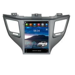 Android 14 9.7-Inches Tesla Vertical Screen 2 Din in Dash Car DVD GPS Navigation for Hyundai TUCSON/IX35 2016-2018 4+64GB Built-in Map