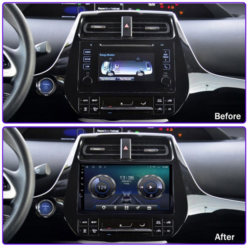 Hot Wholesale 9 Inch Car Radio Stereo Player 2 Din Car Video Dvd Android Multimedia Player for Toyota Prius XW50 2016-2020