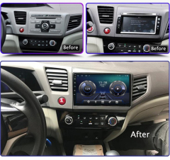 Factory Supply 9" Android Car Stereo for Honda Civic 2012-2015 Car Radio Autoradio Carplay Android Auto GPS Wifi Hifi Audio FM RDS