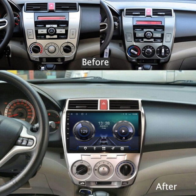 10.1 Inch Android 14.0 Car Radio for Honda City 2008-2014 Navigation System Support Carplay Digital TV DVR Rearview Camera