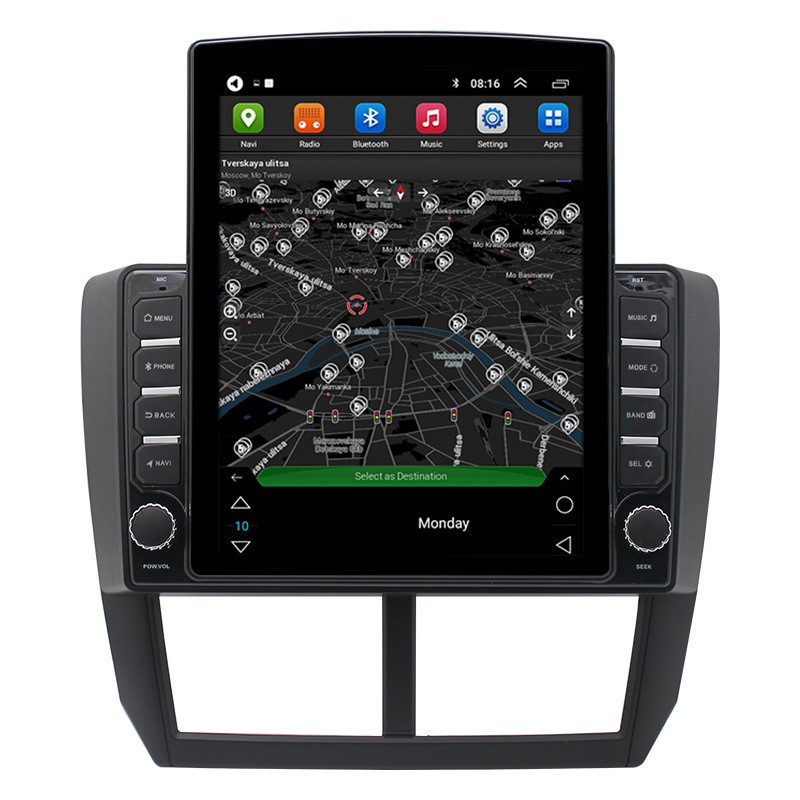 9.7 Inch Tesla Style Android Touch Screen Autoradio GPS Navigation Carplay Stereo Multimedia Car Radio Player for Subaru Forester 2008-2012
