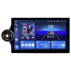 KunLin 10.1 Inch 2+32G Single Knob Button Android Screen Universal Head Unit Car Multimedia Radio Player for All Car Model