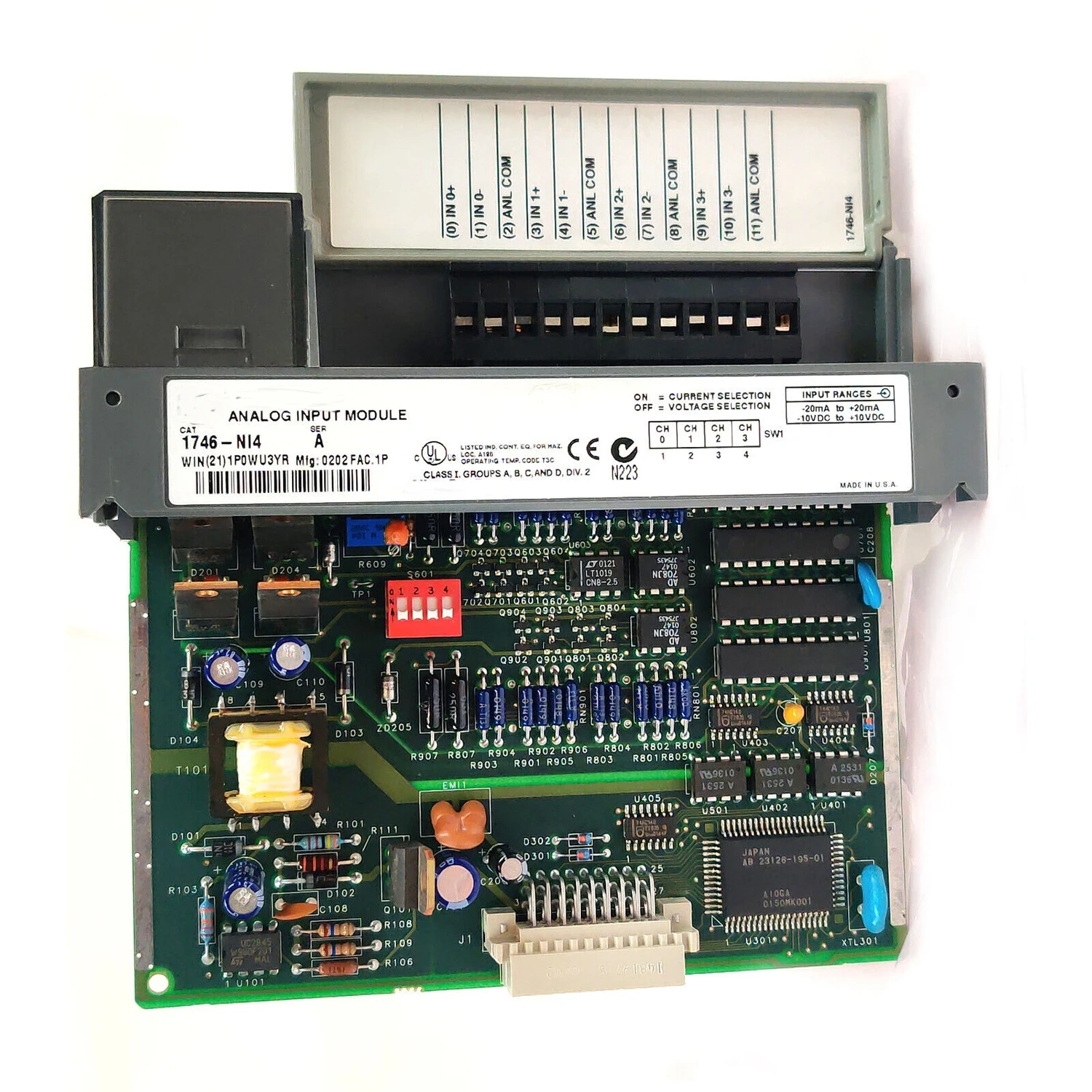 Allen Bradley 1746-NI4 SLC 500 High Resolution Analog Input Module 4 Point