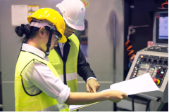 During production (sampling)